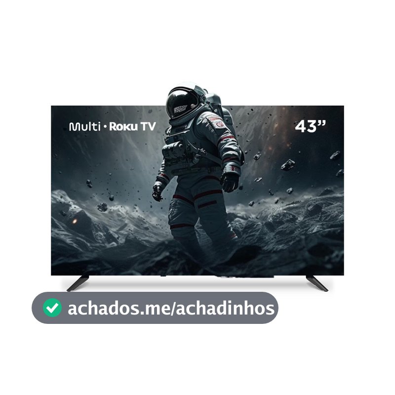 Smart TV DLED 43 FHD Multi Roku 3HDMI 2USB Wi-Fi - TL082E