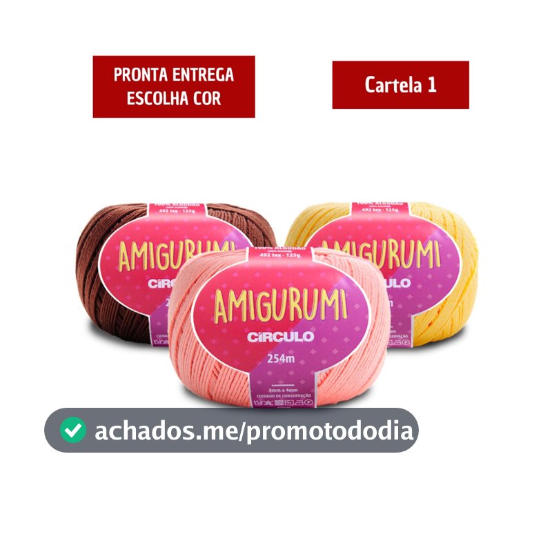 Fio Linha Amigurumi Círculo 254m 125g - PROMOÇÃO VÁRIAS CORES