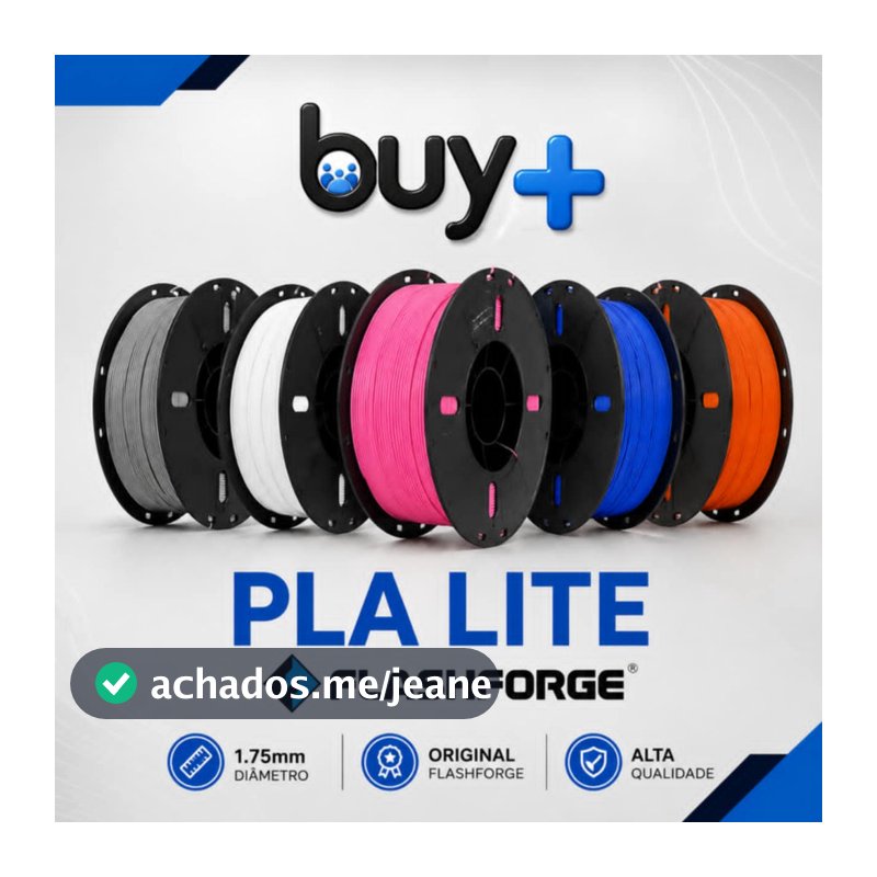 Filamento Flashforge PLA LITE 1,75mm 1Kg Original Alta Precisão Impressora 3D