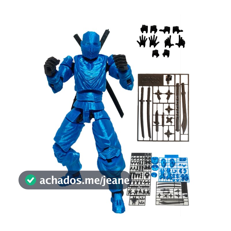Boneco Articulado Dummy 13 Ninja Mercenario Com Acessórios Infantil Colecao Brinquedo Boneco De Montar Presente