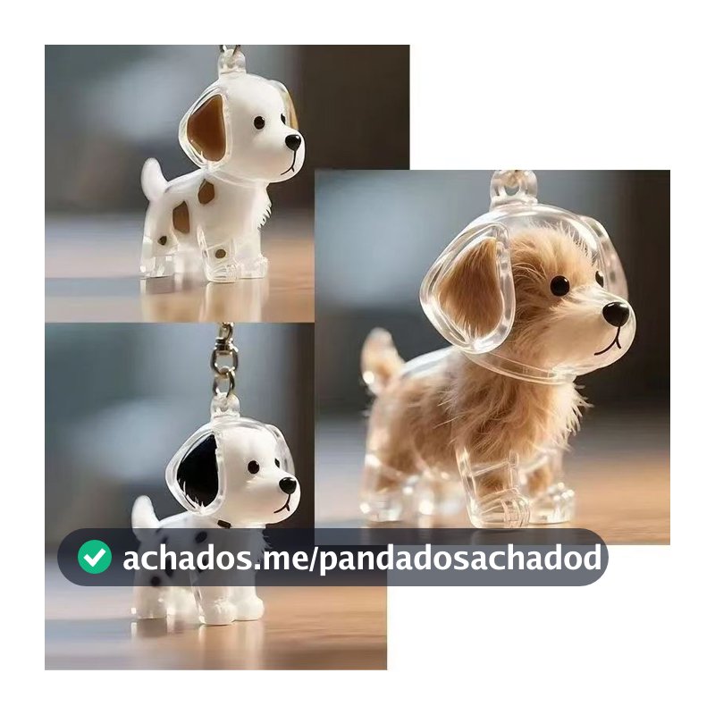 Armazenamento De Cabelo De Cachorro Bonito Pingente Chaveiro Saco Cápsula Coleção Comemorativo Criativo Dos Desenhos Ani