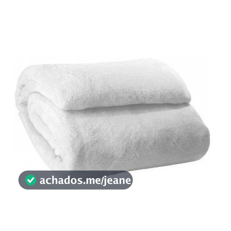 Manta Cobertor Casal 2,40 x 1,80 Soft Microfibra  Branco