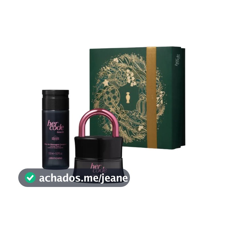 Kit Presente Natal Her Code Touch (2 itens)