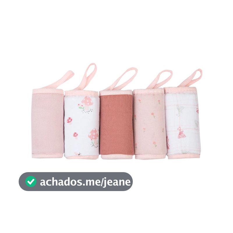 Kit Pano De Boca Papi Soft Estampado - 5 Peças