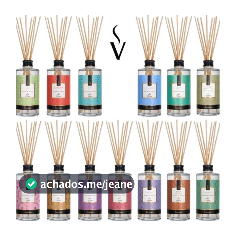 Refil Aromatizador de Ambiente de Varetas 250ml Via Aroma - Difusor de Ambientes Perfume Para Casa