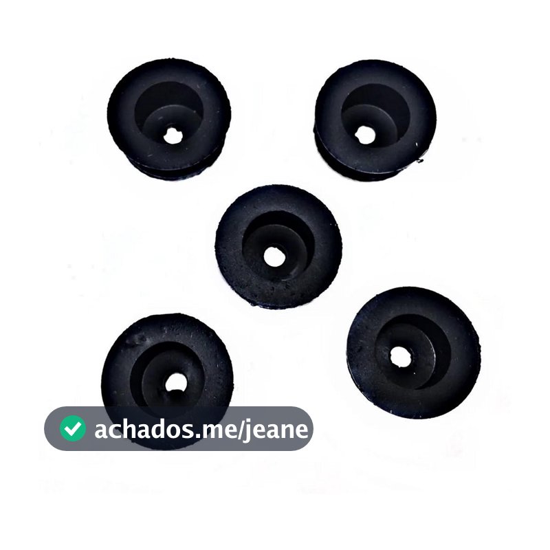 Kit 5 Vedação Borracha do Botão Registro Fogão Cooktop Fischer
