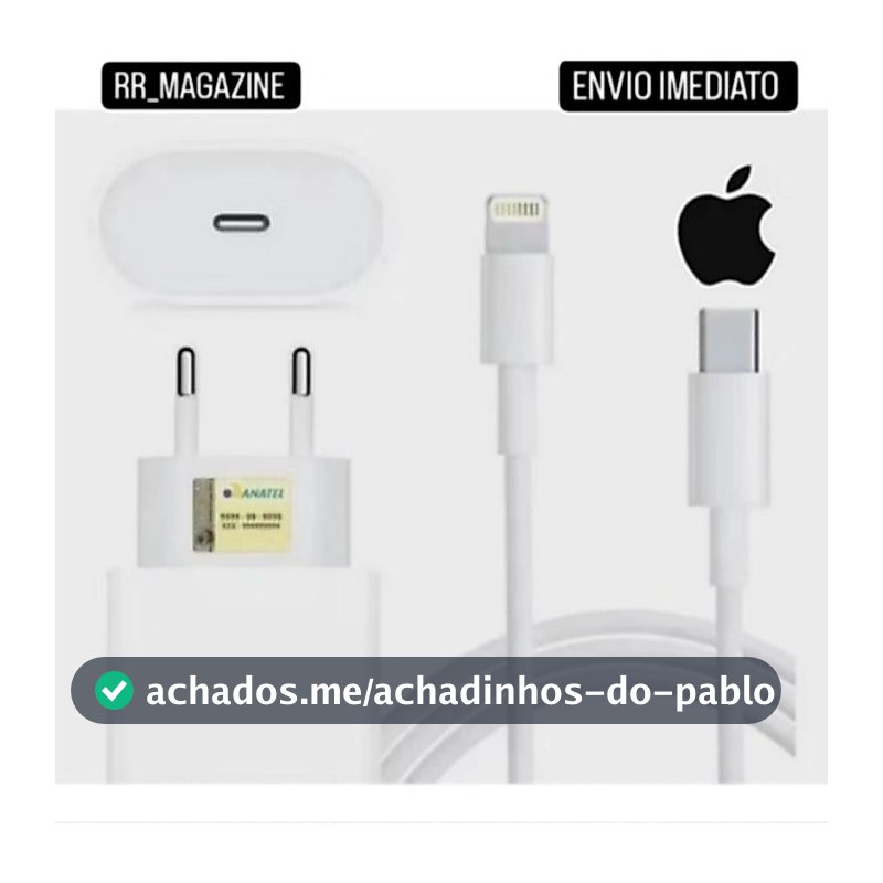 Carregador iPhone Original Completo Turbo 20w iPhone 7 8 11 12 13 14 Promax X Xr Xs