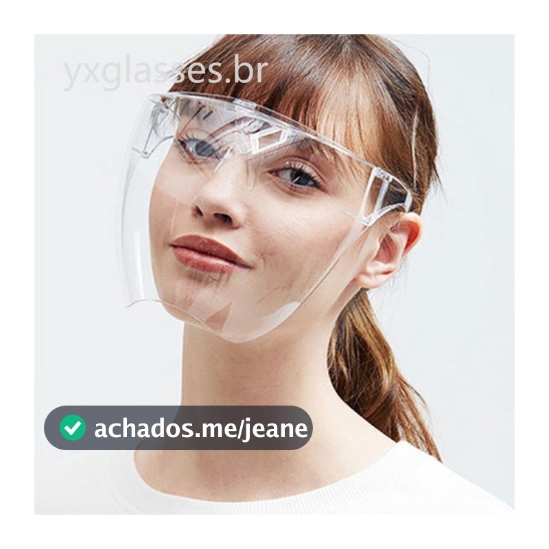 Oversized Full Face Shield Large Frame Protective Eye Goggles Safety Mask Acrylic Glasses