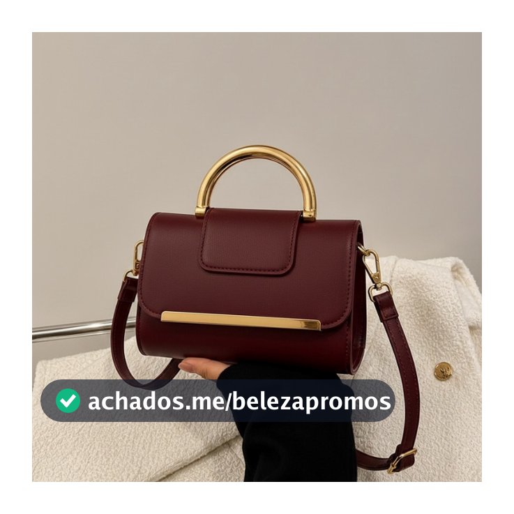 Bolsa feminina casual elegante com desgin moderno , com detalhes em dourado