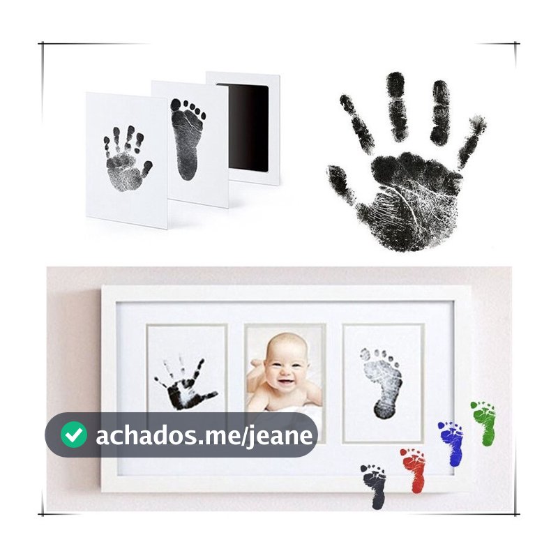 Carimbo Almofada limpo para lembranças de bebe e pet não toxico Envio Imediato!