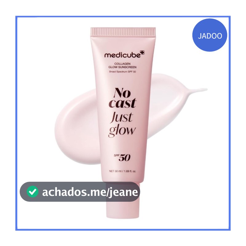 Medicube No Cast Just Glow Collagen Sunscreen | SPF 50 Broad Spectrum Face Sunscreen 50ML