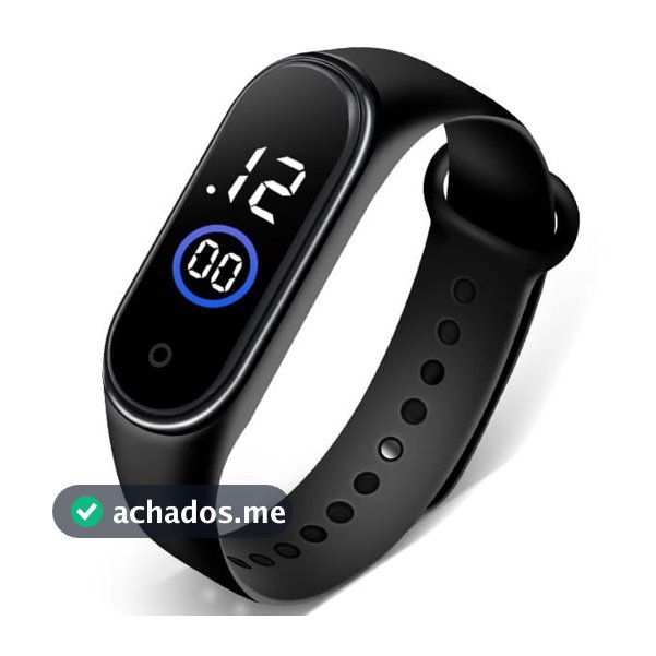 Relógio m4 digital led A prova água Esportivo feminino masculino Unissex