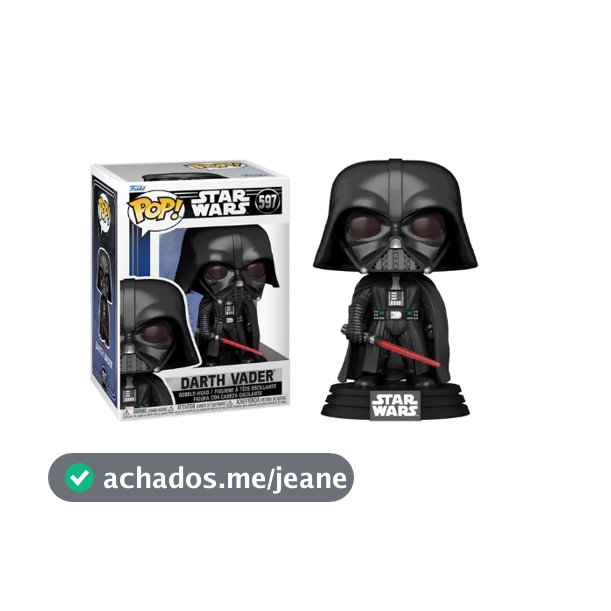 FUNKO POP STAR WARS SWNC DARTH VADER 597 NOVO ORIGINAL