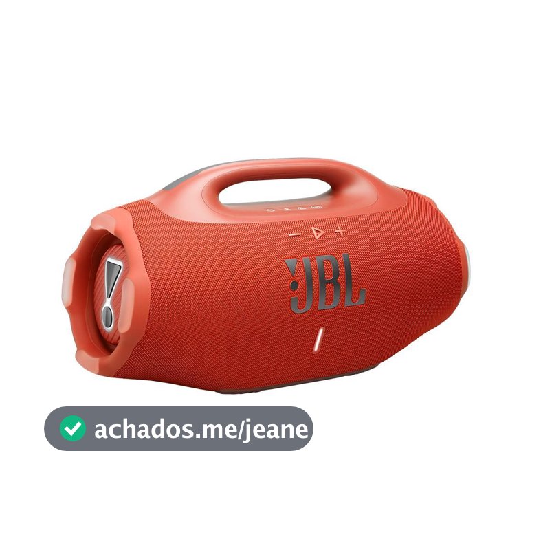 Caixa de Som Bluetooth JBL Boombox 4 Laranja, Bateria de Até 34H à Prova d’Água e Resistente a Poeira IP68 e 210W