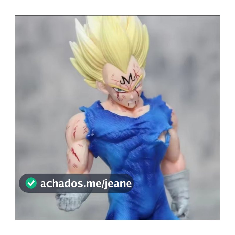 Boneco 20 cm  Majin Vegeta Super Saiyajin D Ball Z - Action Figure Colecionável Anime Geek Decor Presente