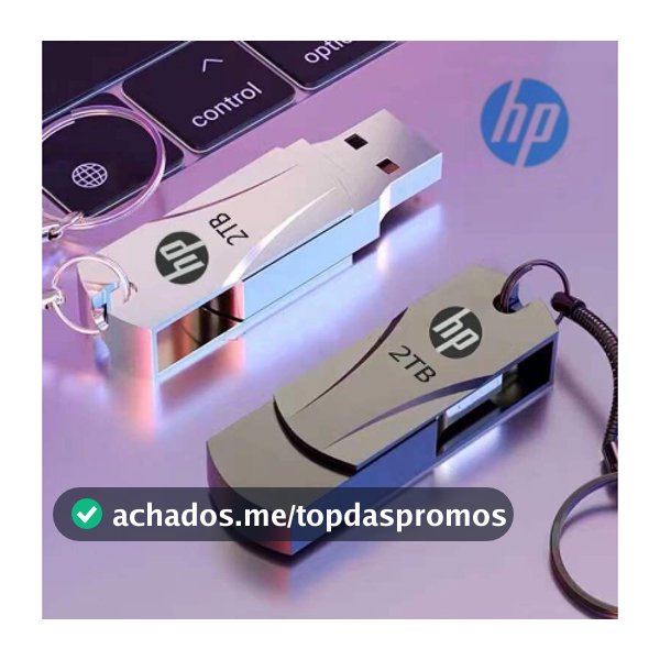 Pendrive HP USB 2.0 Metal 2TB Giratório De Alta Velocidade Para Smartphone/Notebook/PC Android