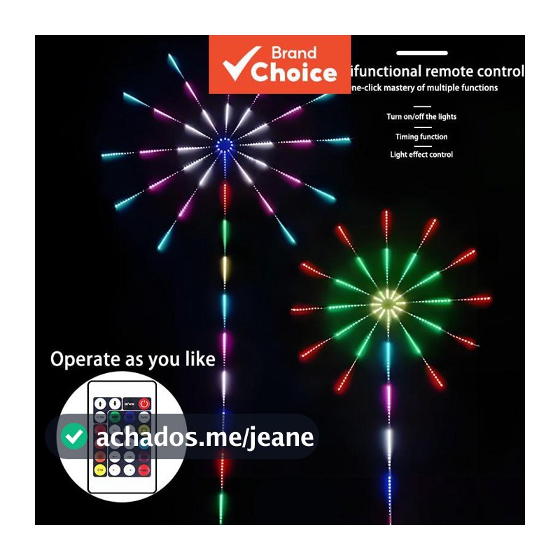 Faixa de luz LED RGBIC de fogos de artifício inteligente Bluetooth AXUS 5V USB Neon, sincronizada com música, controlada