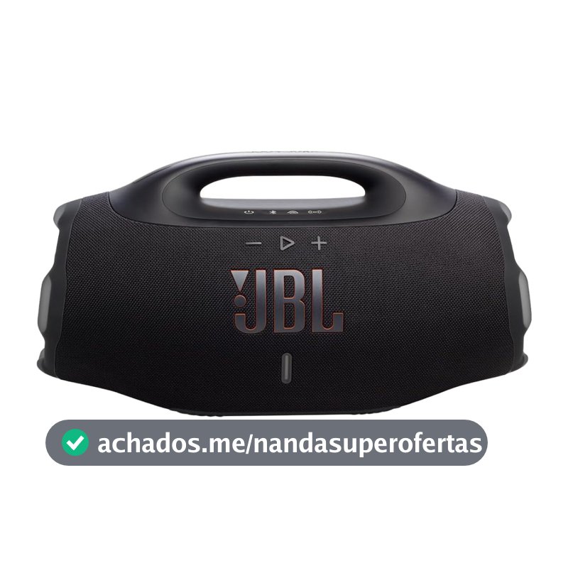Caixa de Som Bluetooth JBL Boombox 4 Preta – À Prova D’Água, Bateria de Longa Duração e Som Potente
