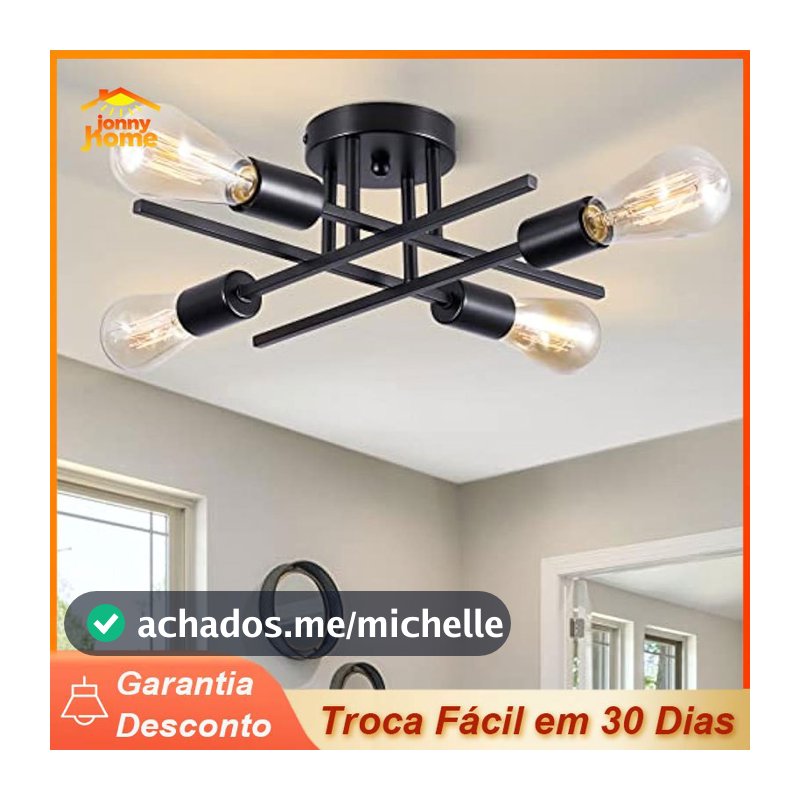 Lustre Led Moderno 4/6 Lampadas Luminária de Teto para sala/cozinha/quarto Iluminação Decorativa De Casa