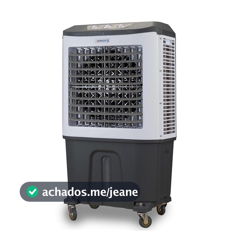 Climatizador de Ar Portátil Industrial Potente 80 Litros, 250W, Motor WEG, Linha PRO Branco, ULTRAAR