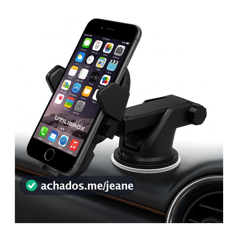 Suporte Veicular Carro Para Celular 360 ° Giratório Universal Multifuncional Ventilacao Ar Ventosa