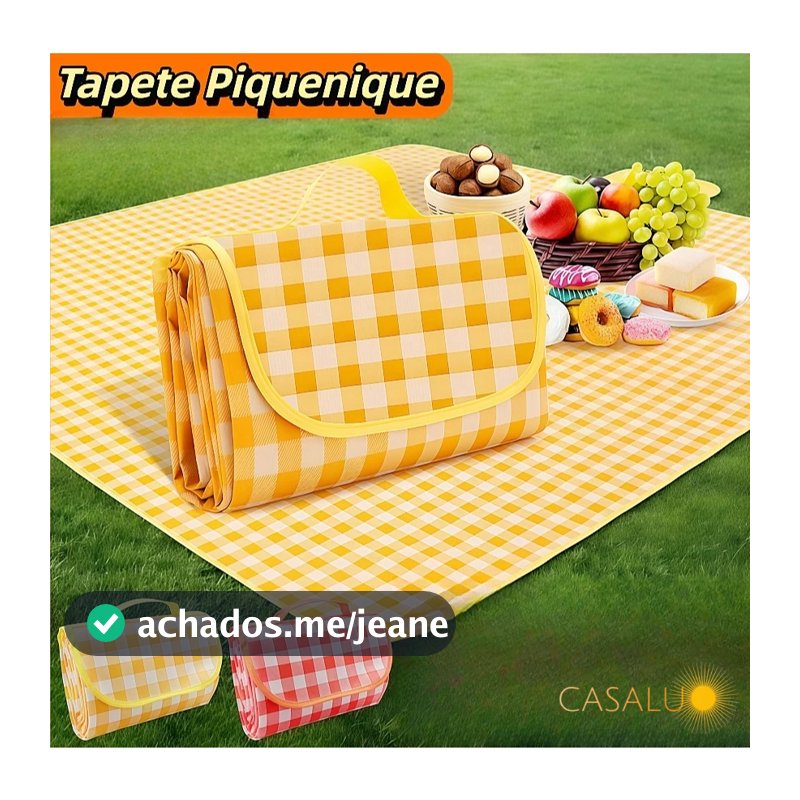 Tapete Piquenique Dobrável Impermeável À Prova De Umidade para Praia, Camping Grama 2MX2M E 1,5MX2M