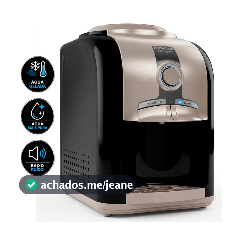 Bebedouro Esmaltec EGM30 Mesa Compressor Água Gelada Mix