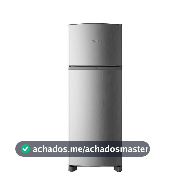 Geladeira Frost Free Duplex 333 Litros cor Inox Consul - CRM40MK