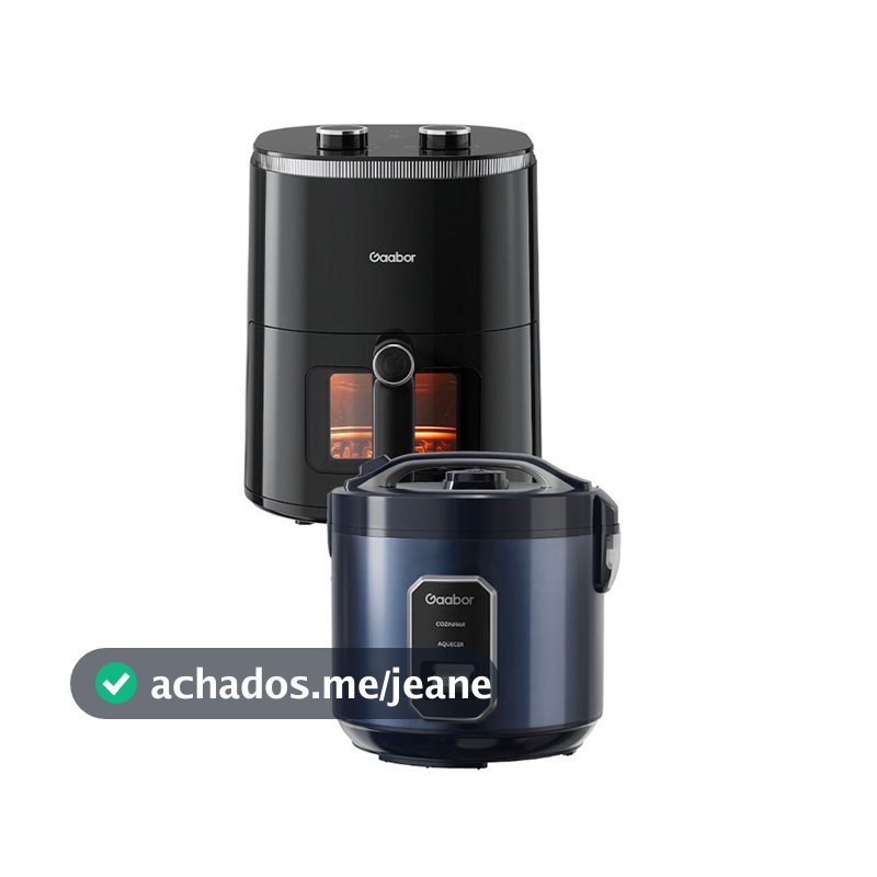 [Combo] Fritadeira Sem Óleo Gaabor 4.2L Duo c/ Janela + Acessórios de Cozinha