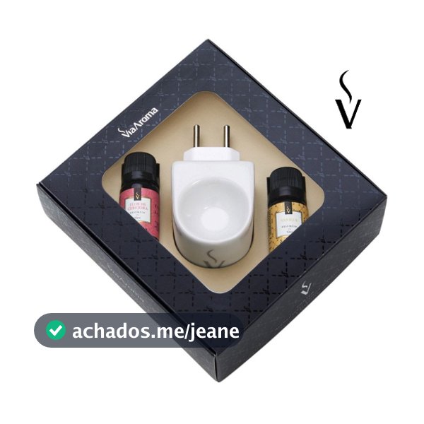 Kit Presente Aromatizador Elétrico Original Flor de Cerejeira e Vanilla Via Aroma