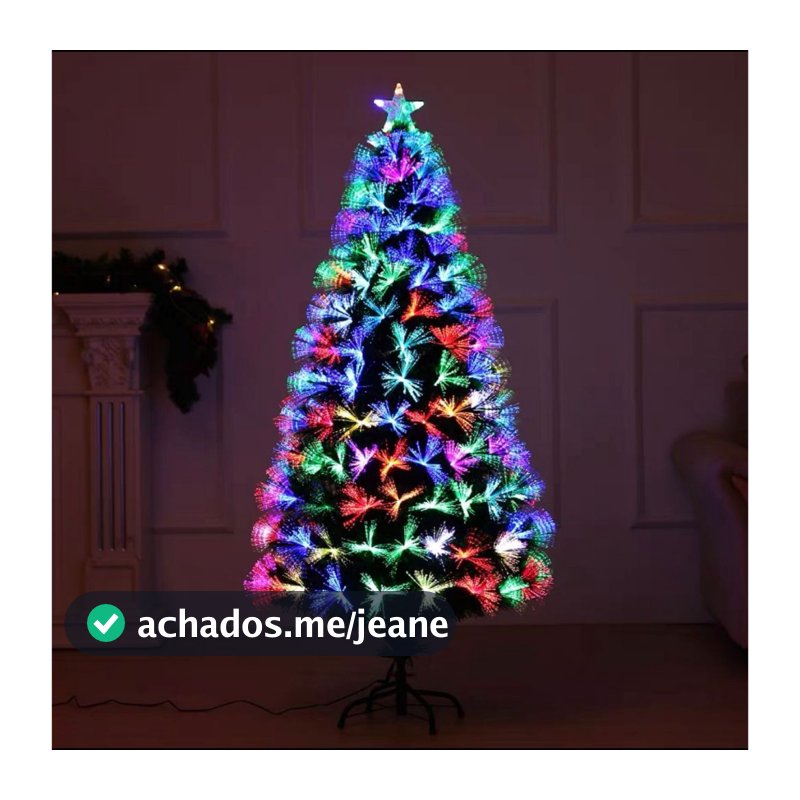 Árvore de natal LED fibra ótica Bivolt 45cm/60cm/90cm/120CM