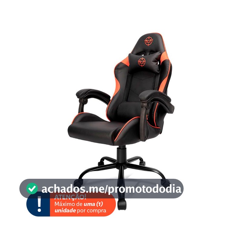Cadeira Gamer TGT Heron TC3, Preto e Vermelho, TGT-HRTC3-BLRD