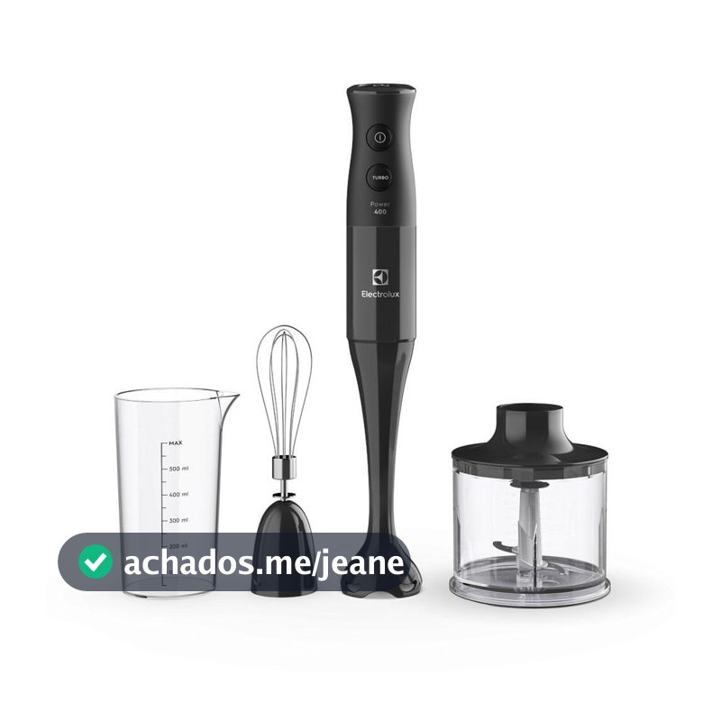 Mixer 3 em 1 Electrolux Preto 400W com Tecnologia TruFlow (EIB10)