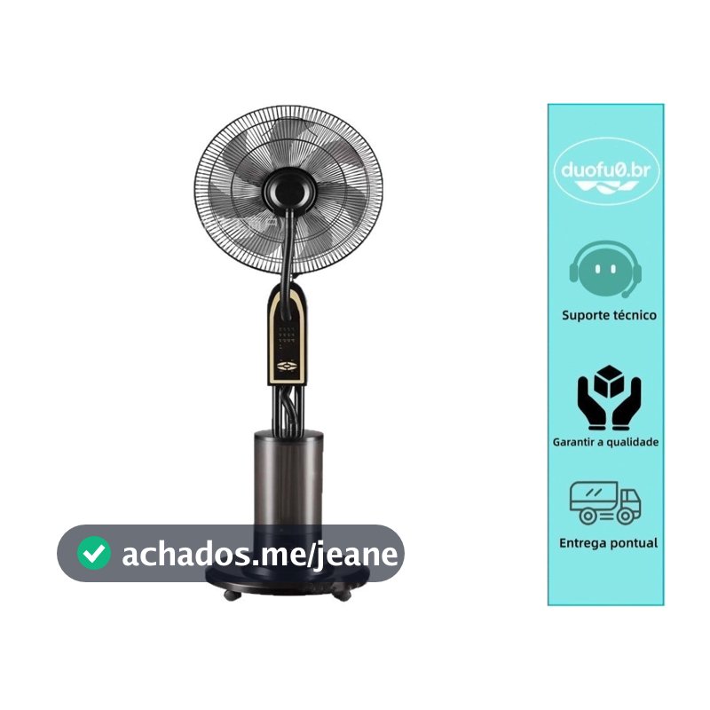Ventilador com umidificador/ventilador de ar condicionado com rodas