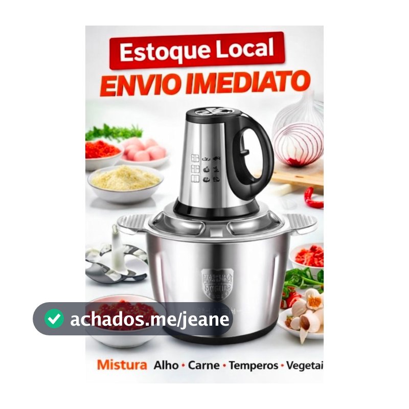 2L-3L Picador De Alimentos Moedor De Carne Mixer Elétrica Processador Cozinha Casa Alho - 110v-220v