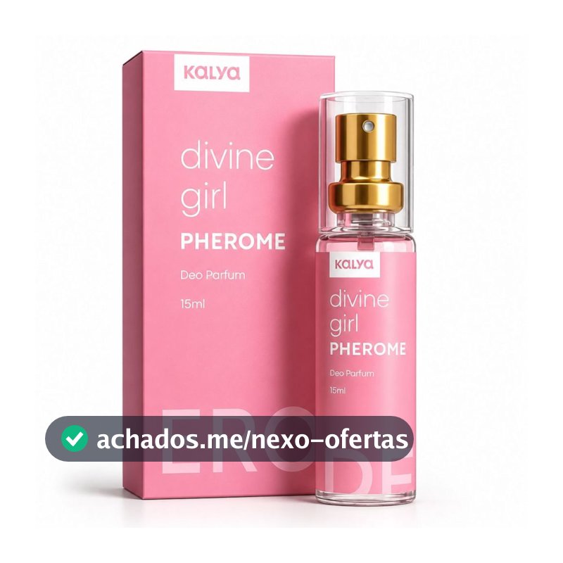 Perfume Feminino Divine Girl Ativa Sedução Atrai Agarra Seduz Floral Amadeirada Kalya Perfume Bolsa