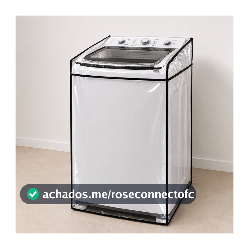 Capa Para Máquina de Lavar Roupas Transparente Todos os Tamanhos e Marcas Impermeável