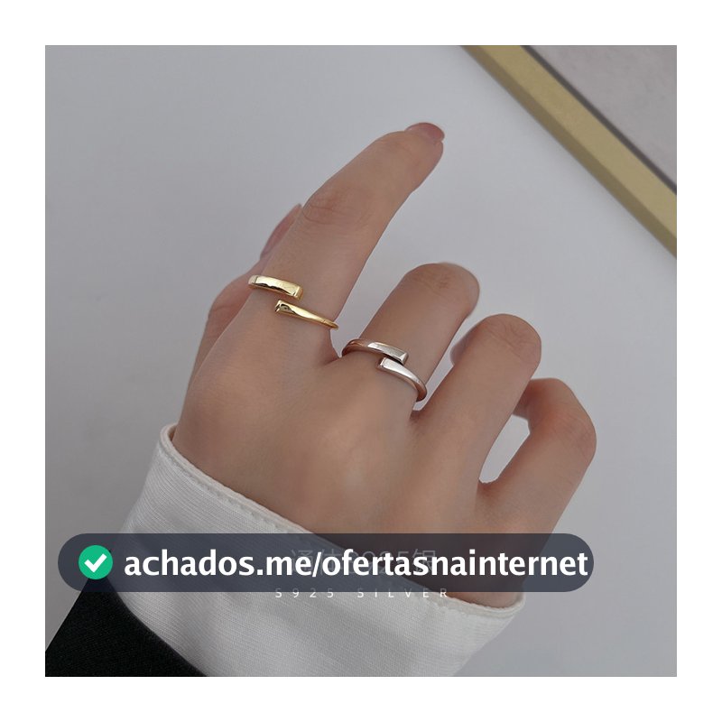Jinmeiao S925 prata criativo anel feminino nicho Design anel aberto simples All-Match anel de dedo indicador 2026 novo e