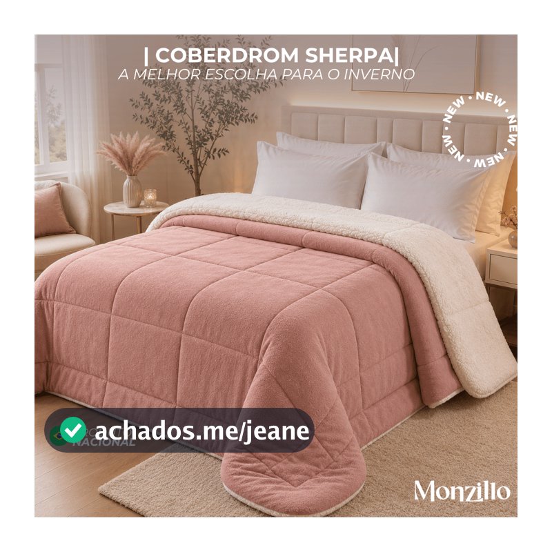 Coberdrom Edredom Pele De Carneiro Casal Queen Sherpa Dupla-Face Varias Cores