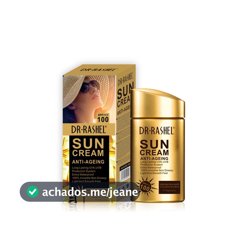 Protetor Solar Facial Dr-rashel Spf 100 80g Anti Idade com Colageno e Clareador
