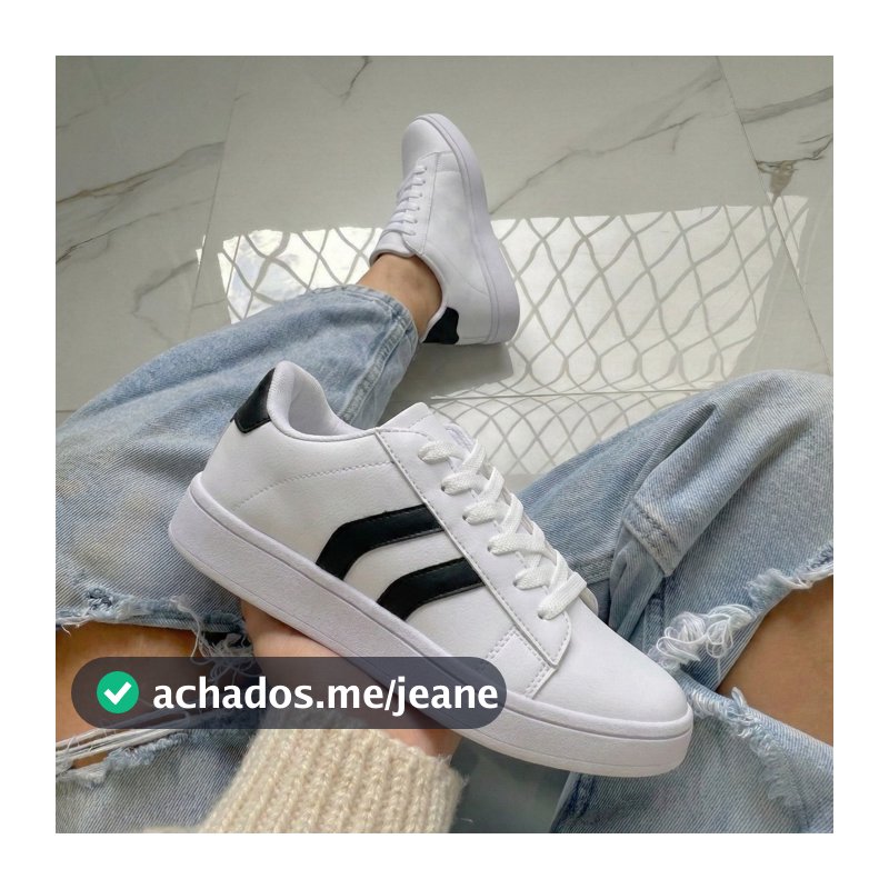 Tênis Feminino Sapatênis Branco Macio e Confortável Leve Macio Promoção Envio Rapido