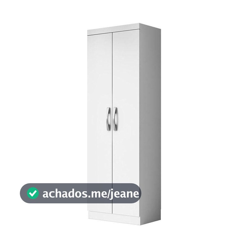 Armário Multiuso 2 Portas New 2000192 tecido com a cor Branco Tx - Aramóveis