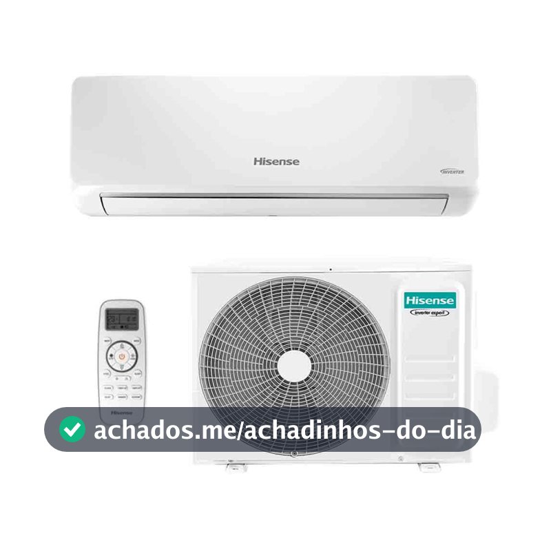 Ar Condicionado Split Inverter Hisense R-32 Hi-wall 9000 Btus Quente e Frio Wi-fi 220v
