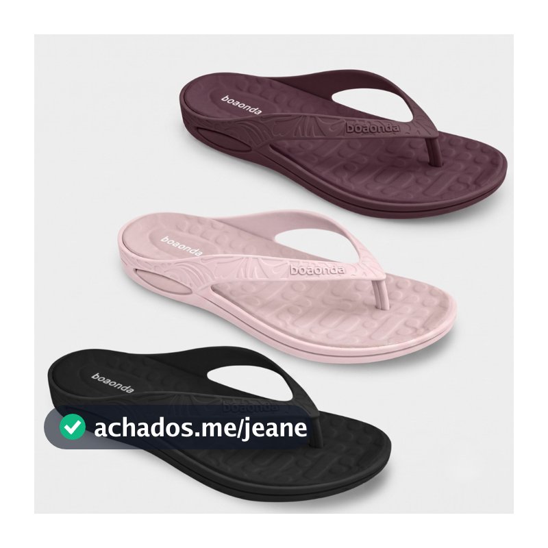 Chinelo Feminino Lilly Ortopédico BoaOnda Anatomico Fascite Plantar Esporão