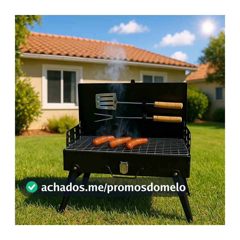 Mini Churrasqueira Portátil - Perfeita para Camping e Viagens