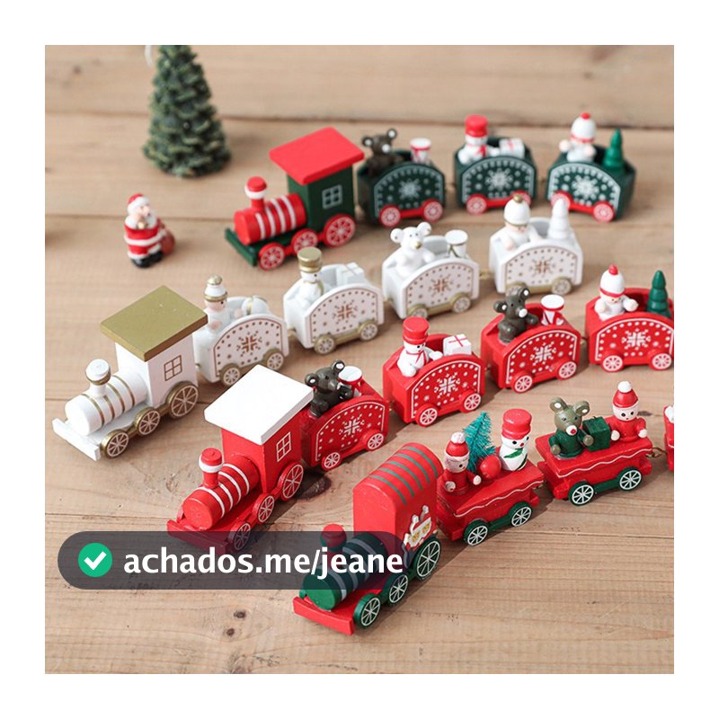 Fengjue 2026 Trem De Natal Ornamentos Rede Celebridade Decoração BR