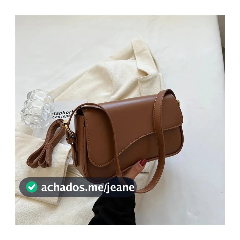 Bolsa Caramelo Exclusiva Jet Bolsa Fivela Bolsa Media Balada