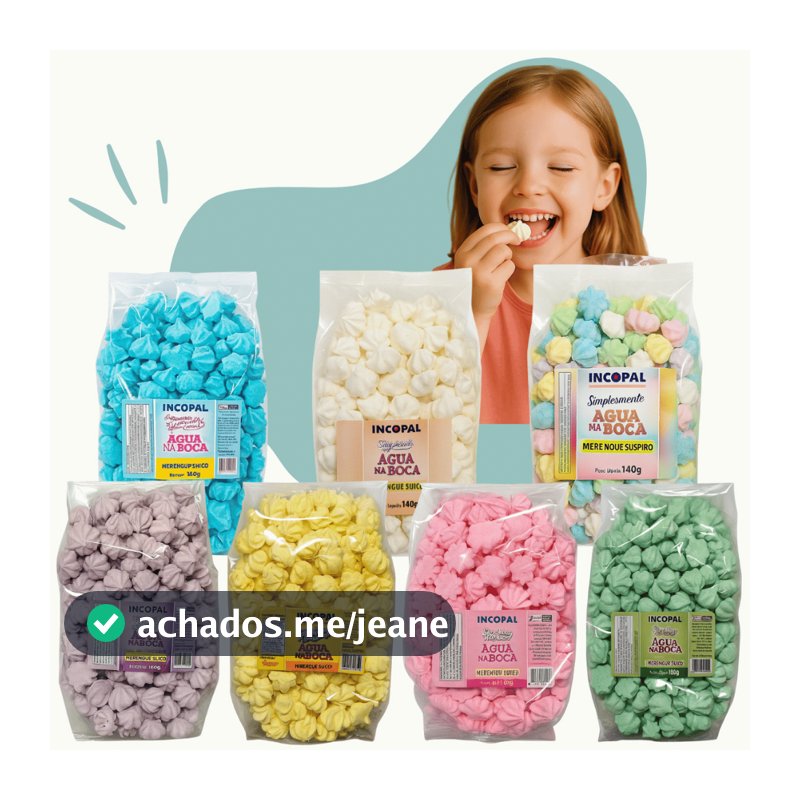 600 Mini Suspiro p/ lembrancinha - 3x140g
