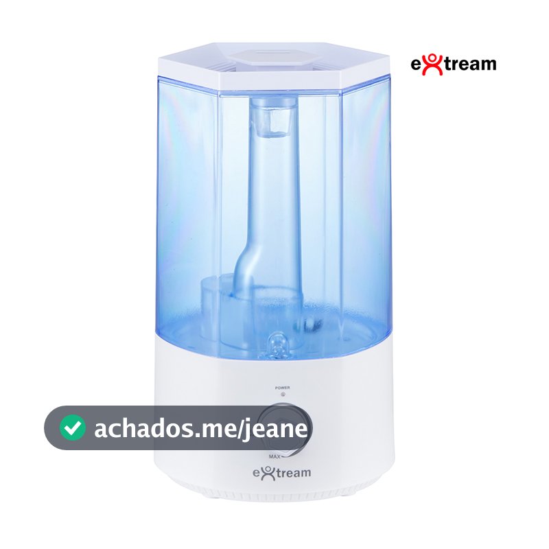 Umidificador de Ar Ultrassônico 2.5L Aura Extream Good Breathing - Silencioso e Compacto Bivolt - Azul