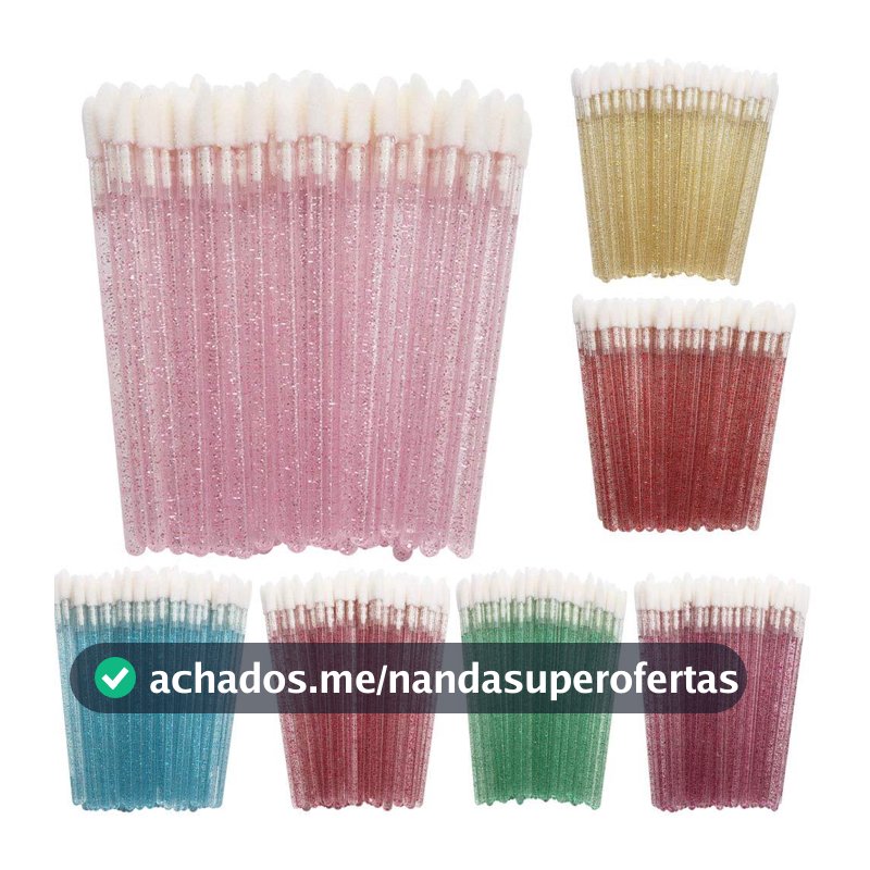 Aplicador Pincel Descartável Gloss e Batom Maquiagem